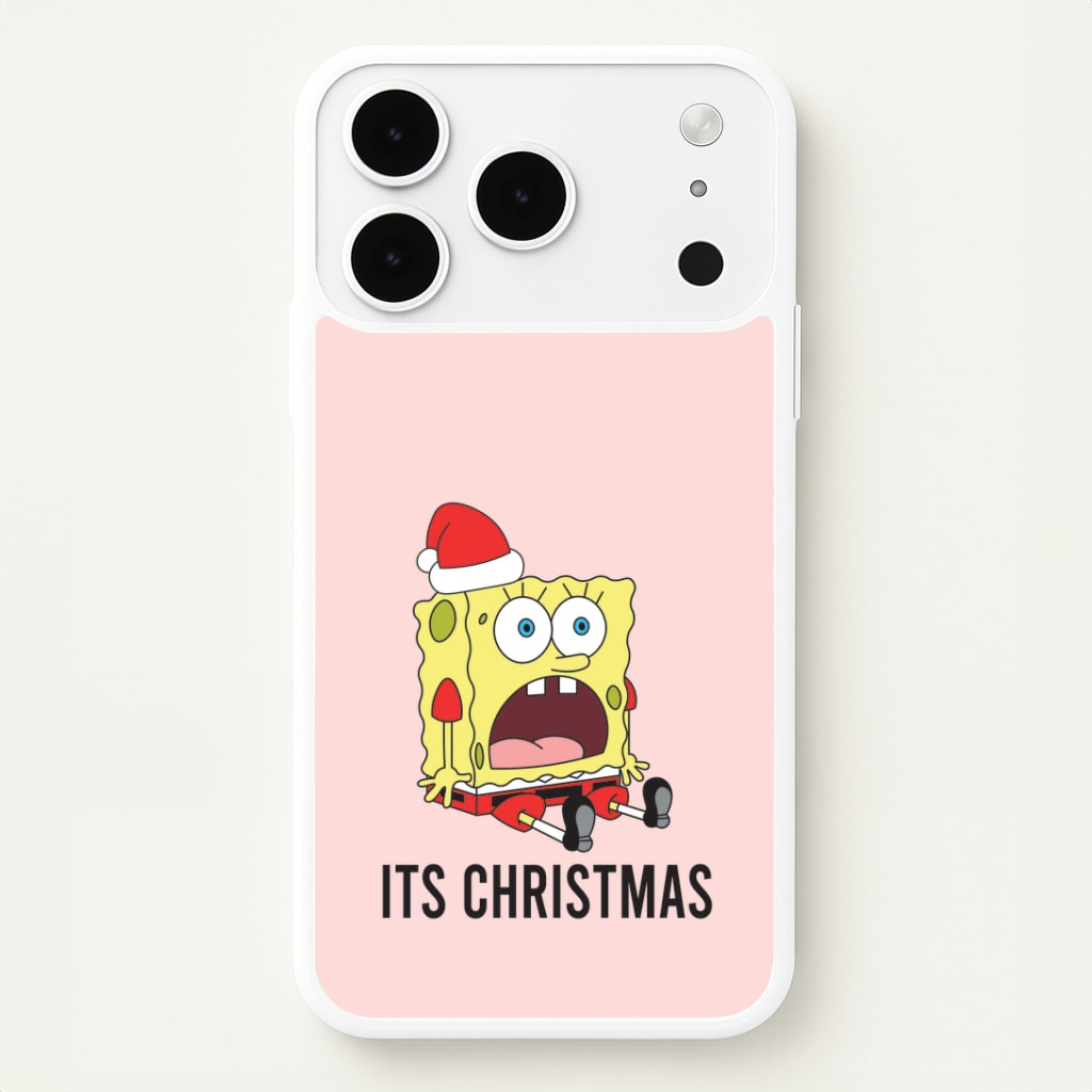 It's Christmas Cartoon Sponge iPhone 17 Pro Max Case