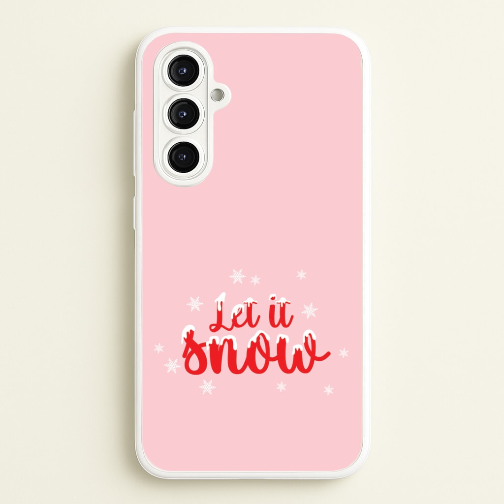 Let It Snow Snowflakes Galaxy A16 Case