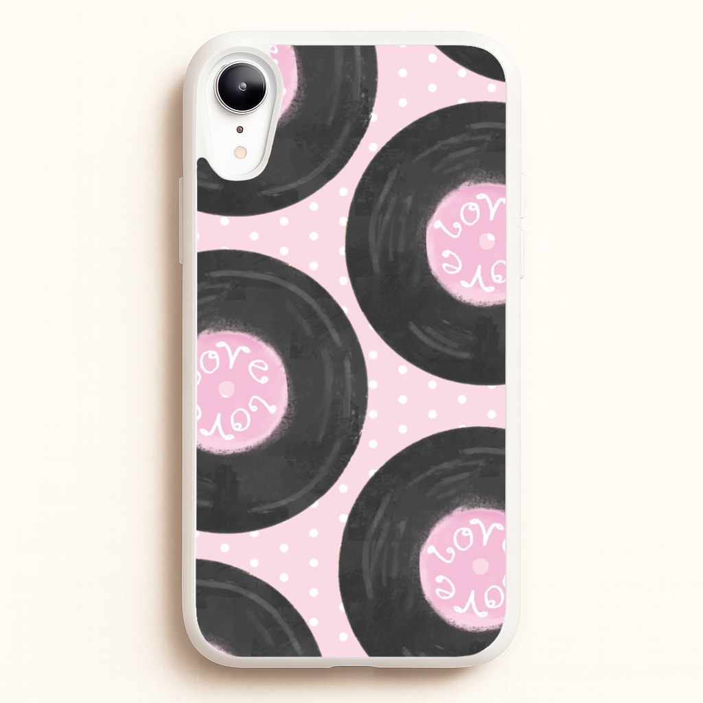 Thrifted Vinyl Polka Pattern iPhone XR Case