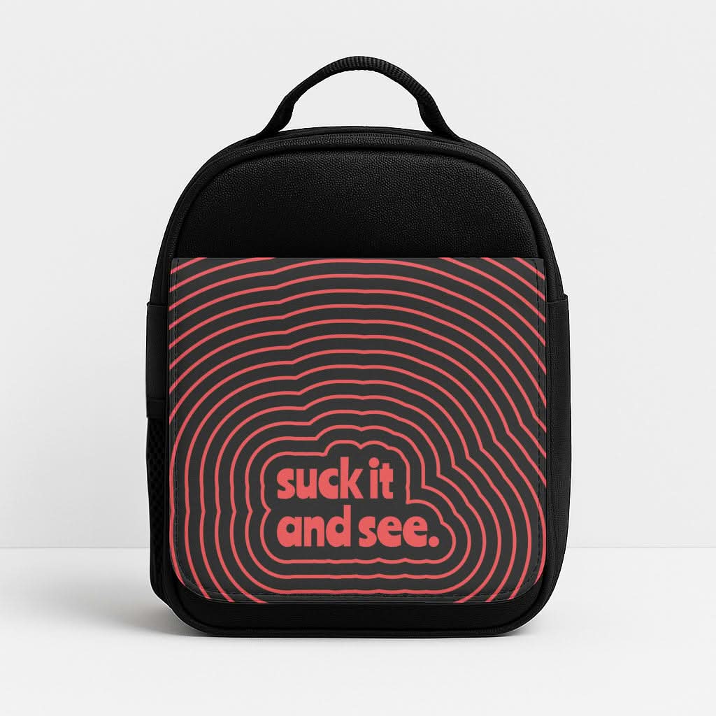 Suck It And See Psychedelic Insulated Lunch Bag