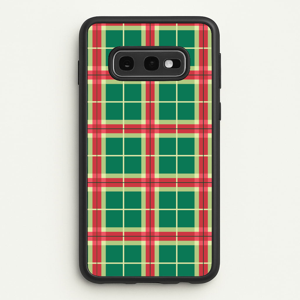 Red And Green Tartan II Christmas Pattern Galaxy S10e Case