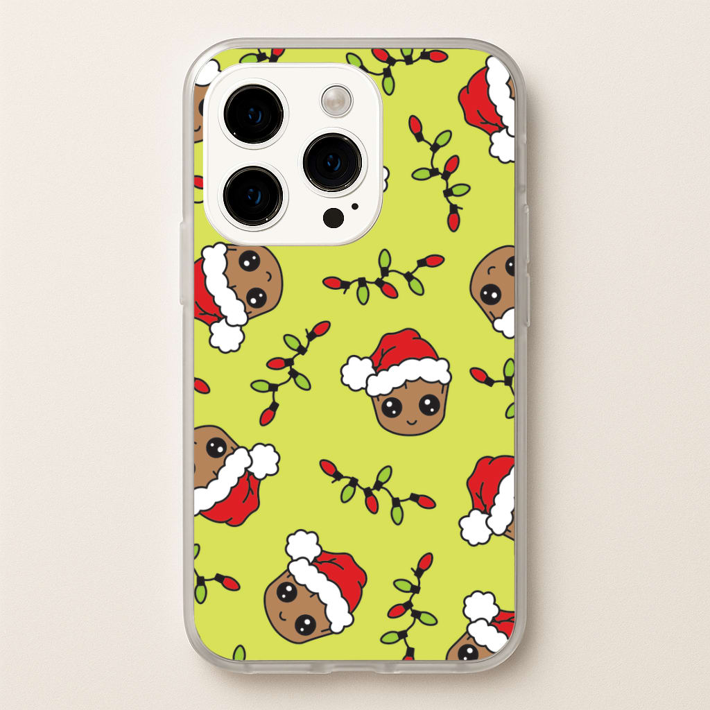 Christmas Tree Hero Pattern iPhone 15 Pro Case