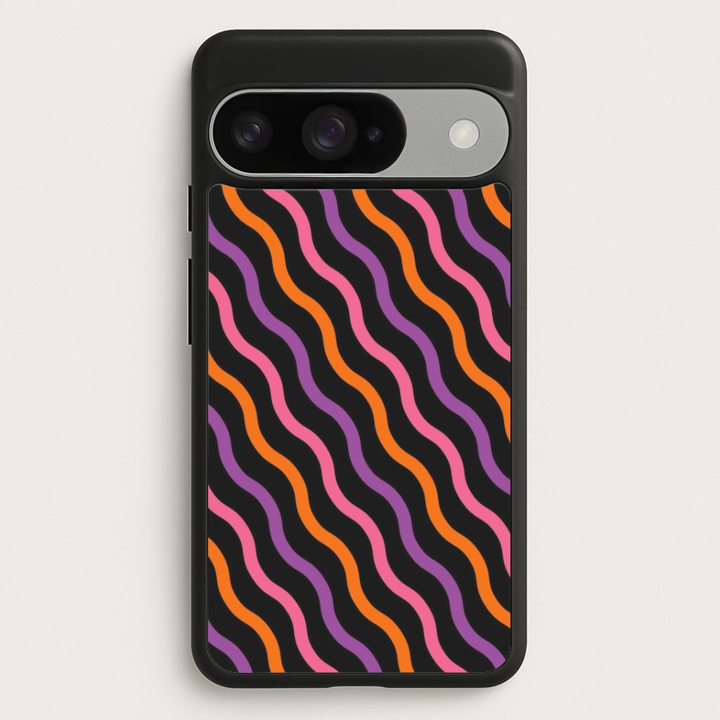Wavy Abstract Halloween Pattern Google Pixel 10 / 10 Pro Case