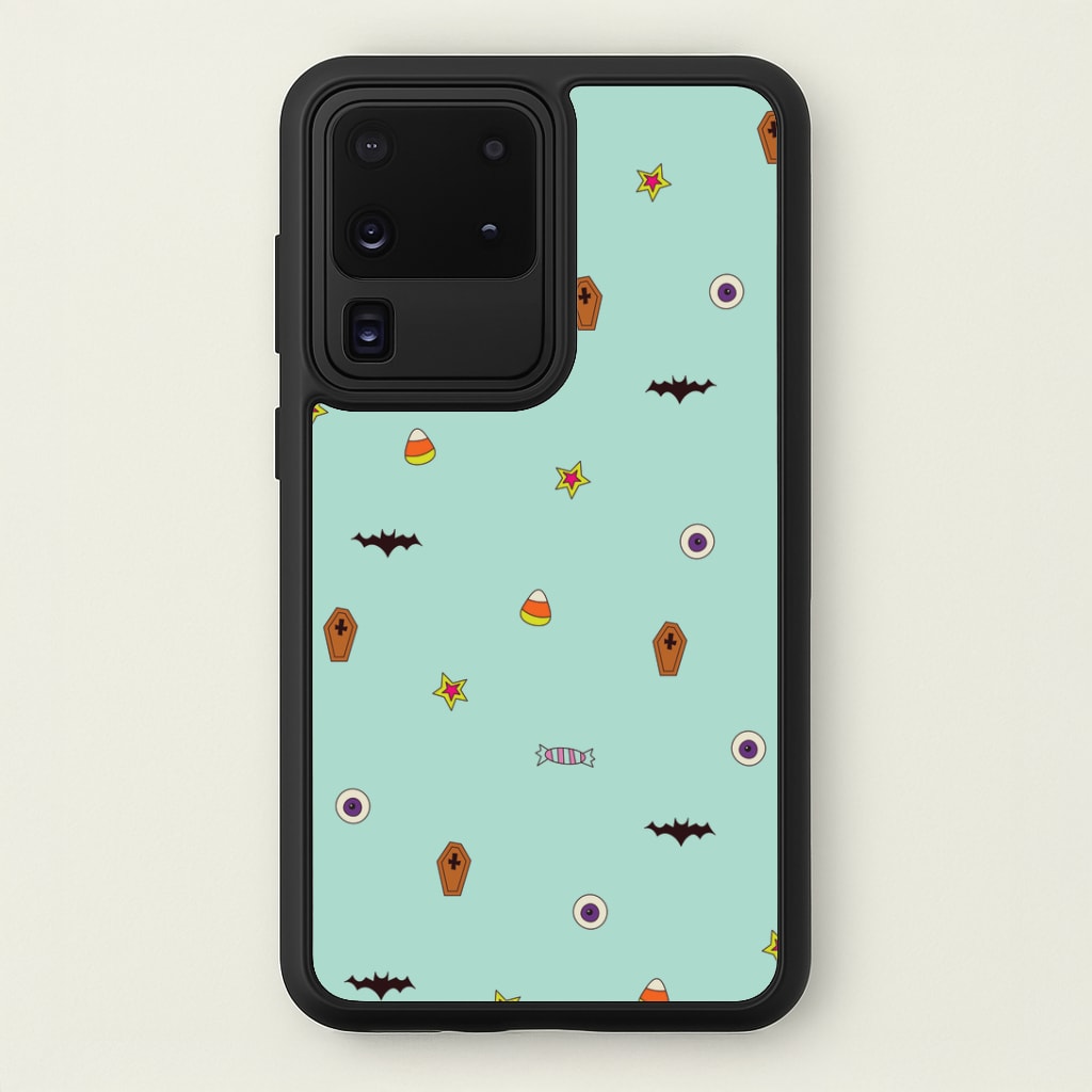 Minature Halloween Cartoons Pattern Galaxy S20 Ultra Case