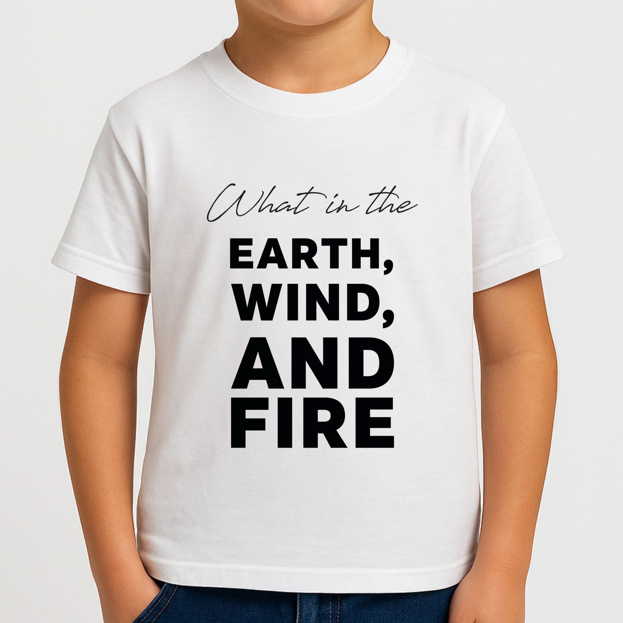 What In The Earth, Wind And Fire Boys T-Shirt