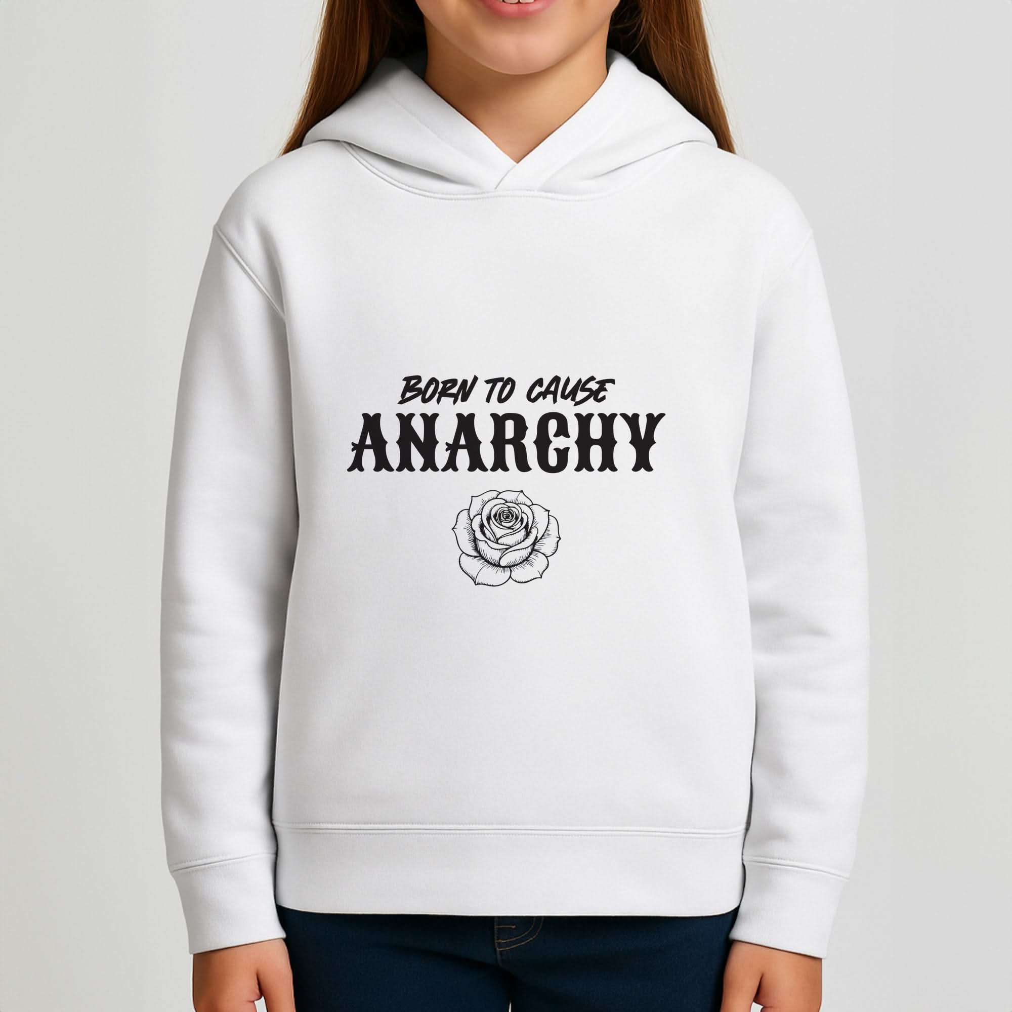 Born To Cause Anarchy Girls Hoodie