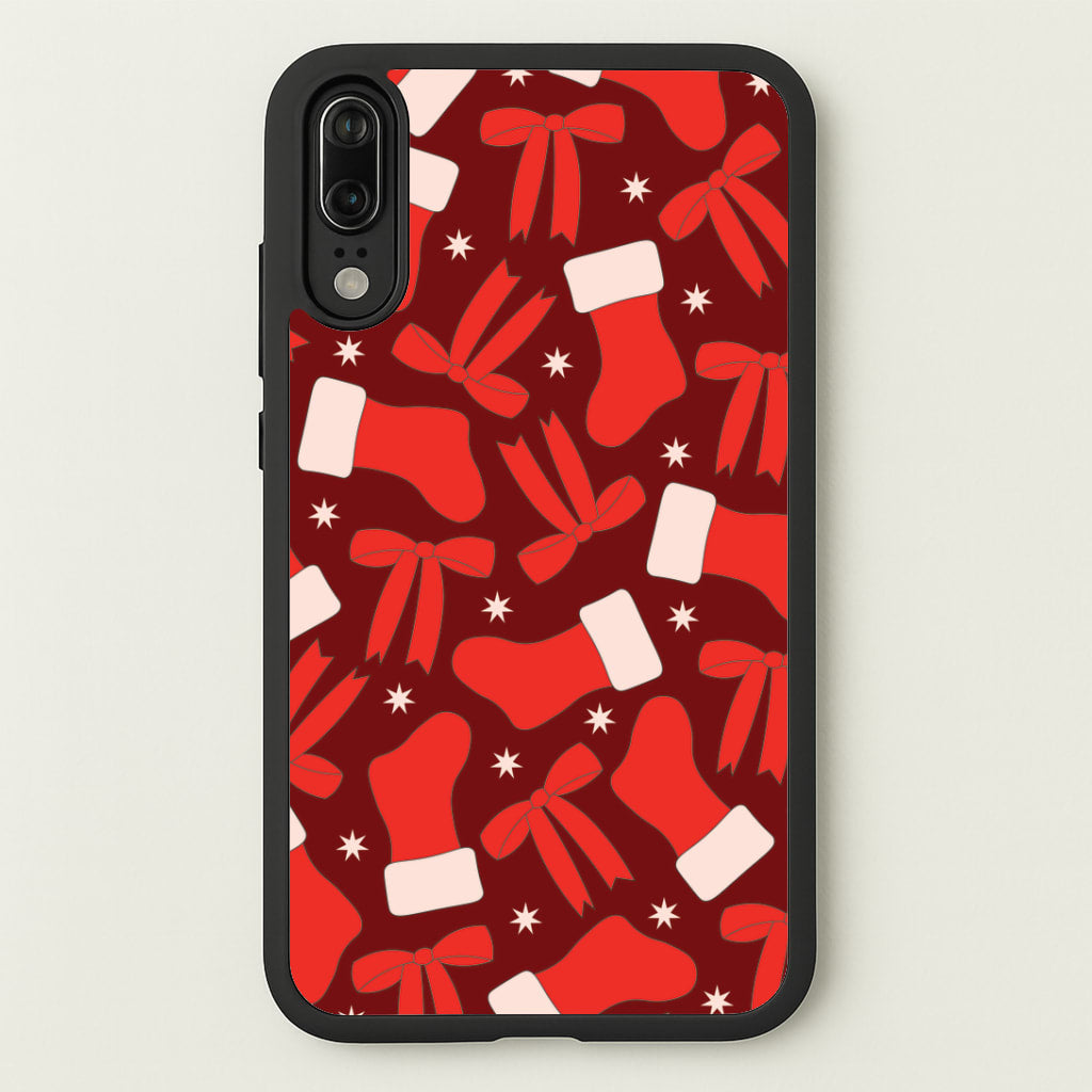 Stockings And Bows Pattern Huawei P20 Case