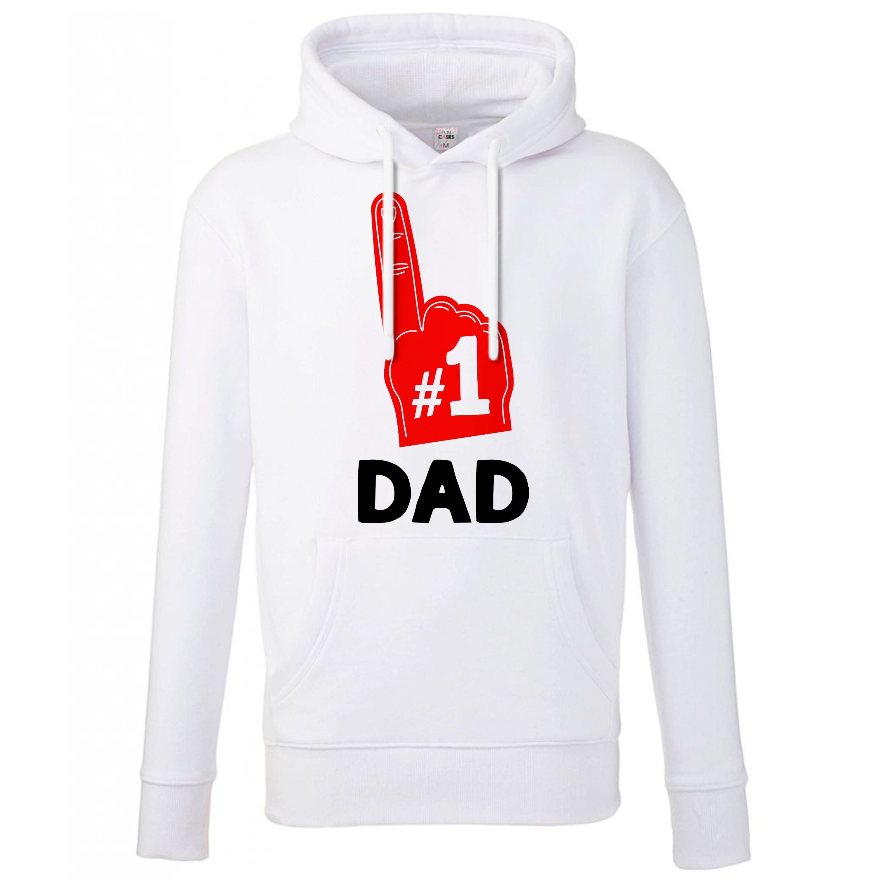 #1 Dad Foam Finger Hoodie