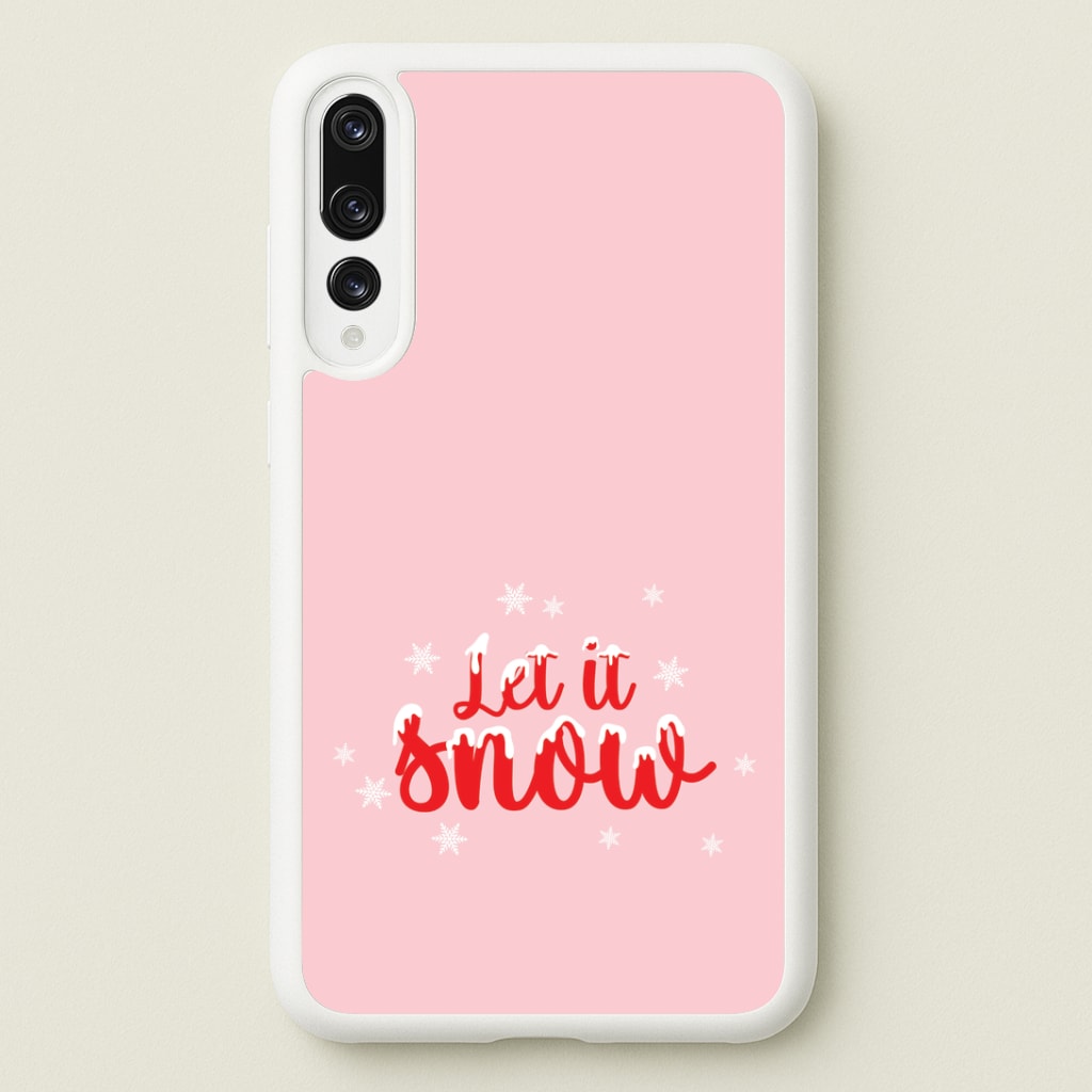 Let It Snow Snowflakes Huawei P20 Pro Case