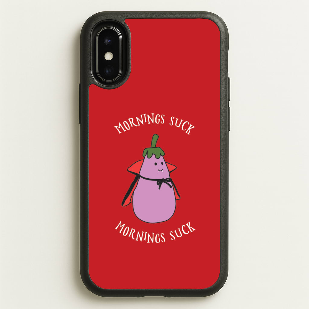 Mornings Suck Plush - Halloween iPhone X / XS Case