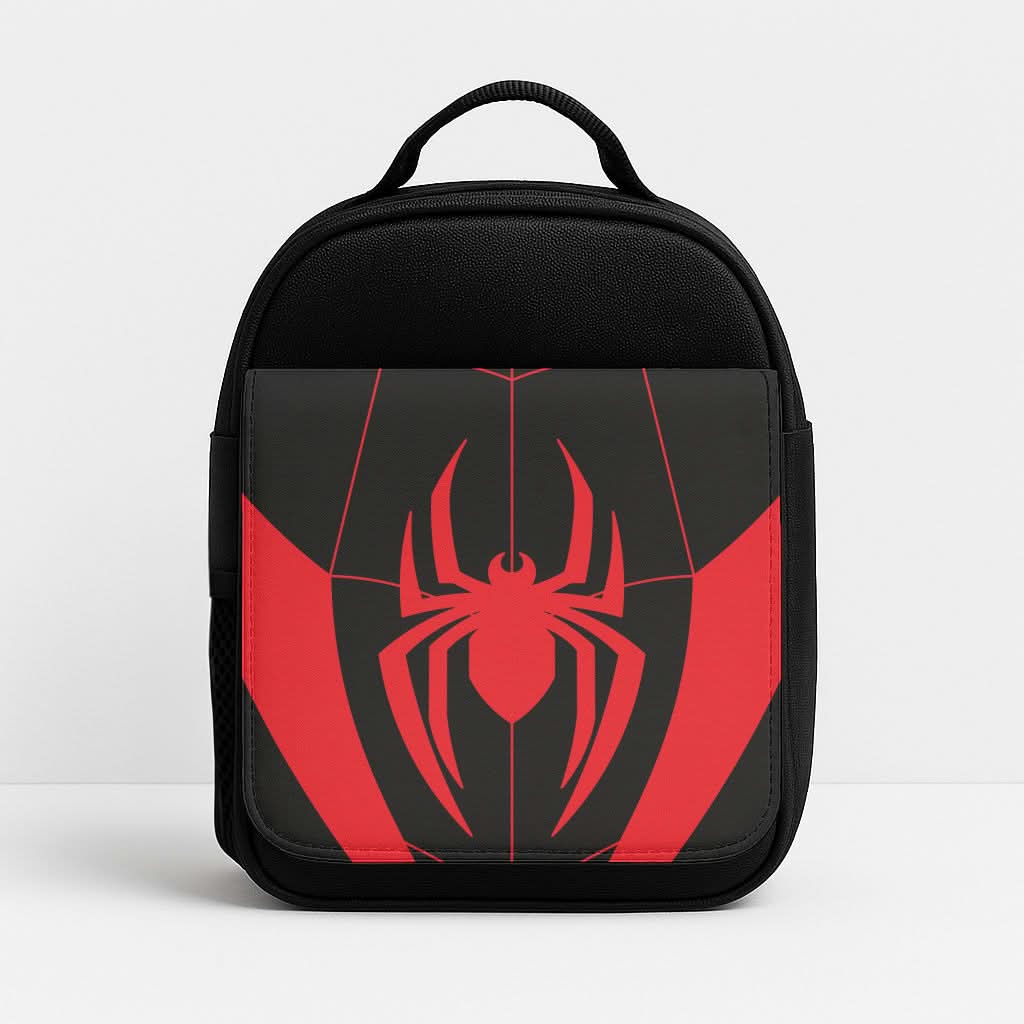 Red And Black Spider Costume Insulated Lunch Bag