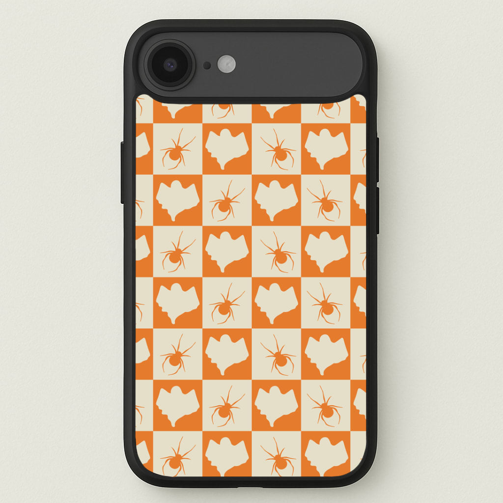 Spiders And Ghosts Checkered Pattern II iPhone 17 Air Case