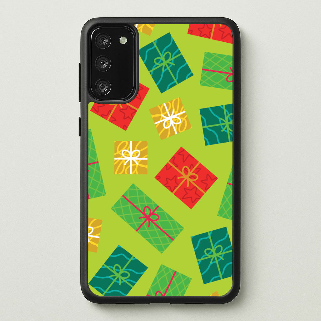Colourful Abstract Christmas Presents Pattern Galaxy S20 Case