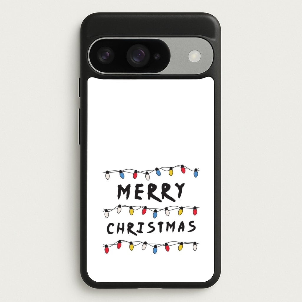 Merry Christmas String Lights Google Pixel 10 / 10 Pro Case