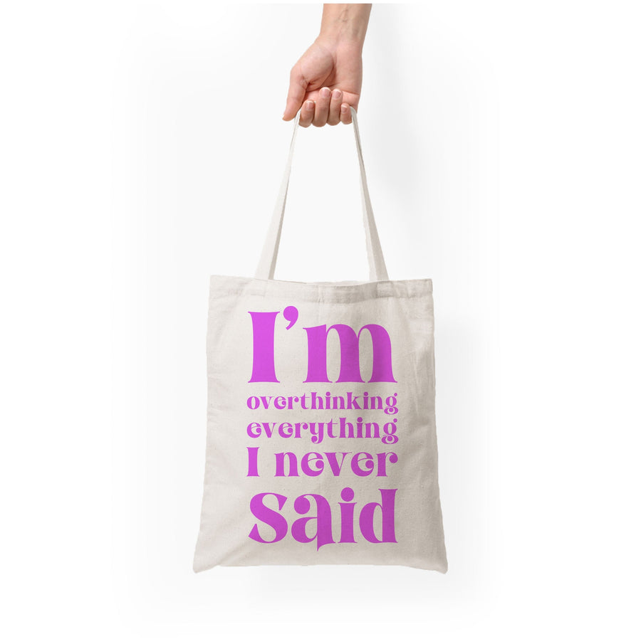 I'm Overthinking Everything - Gracie Abrams Tote Bag