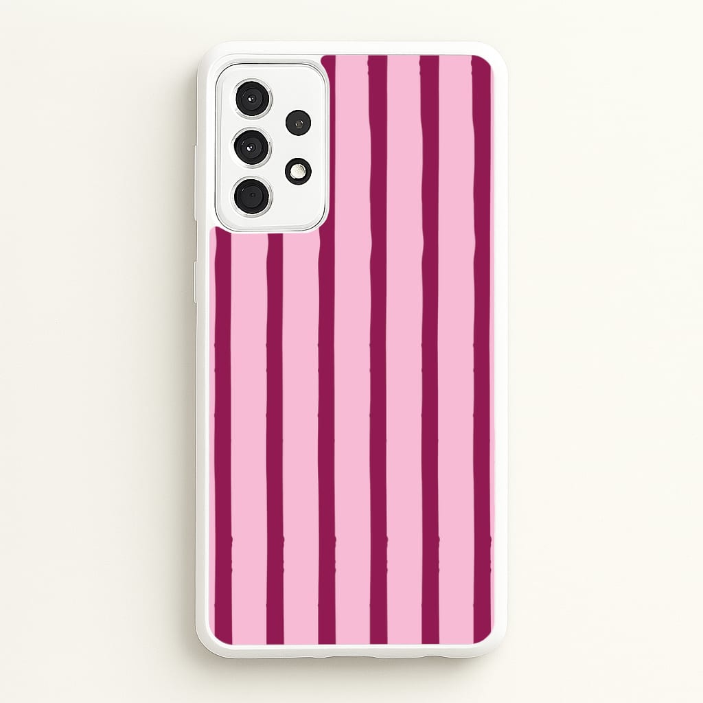 Strawberry Stripes Galaxy A52 / A52s Case