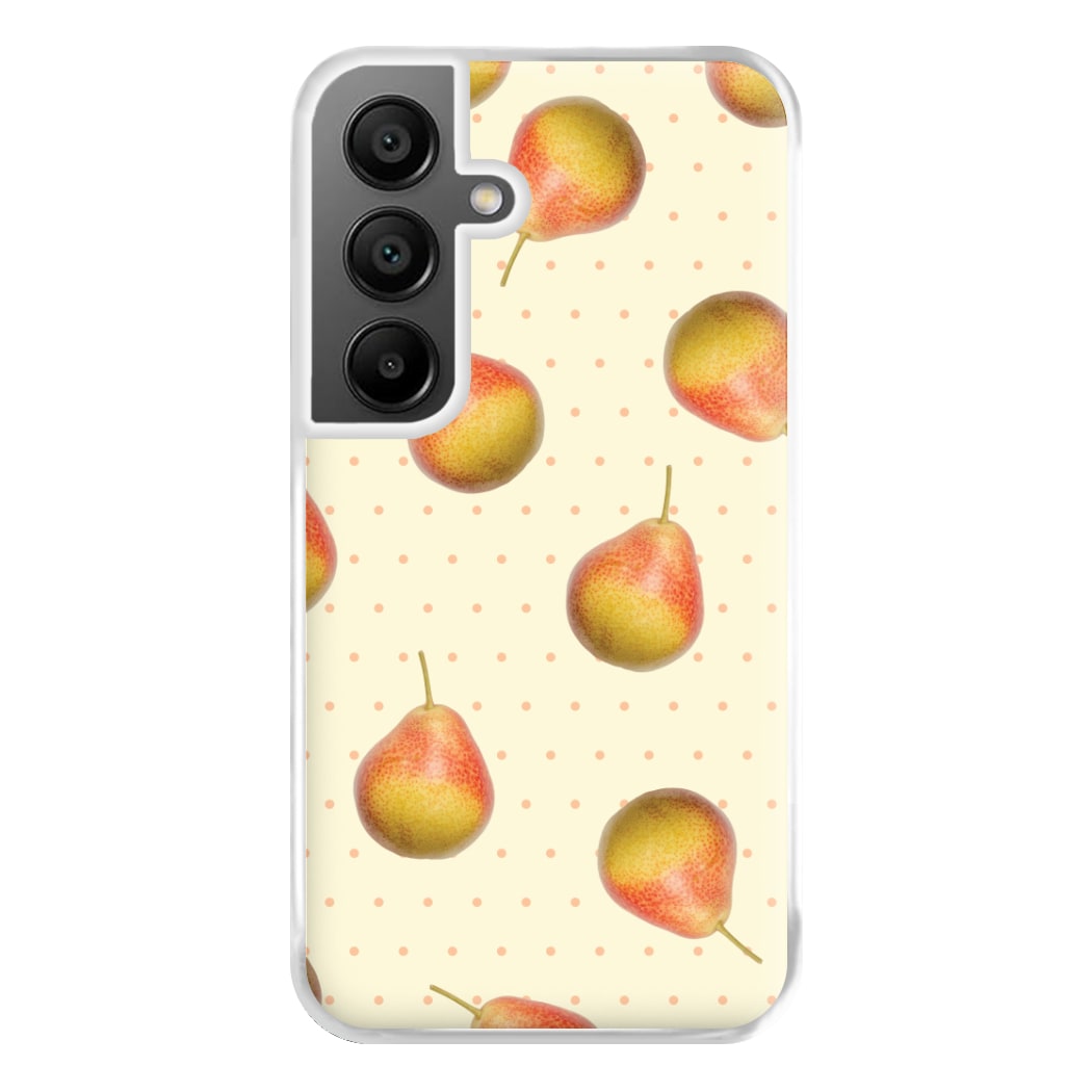 Pears And Polka Dots Pattern Galaxy A56 Case