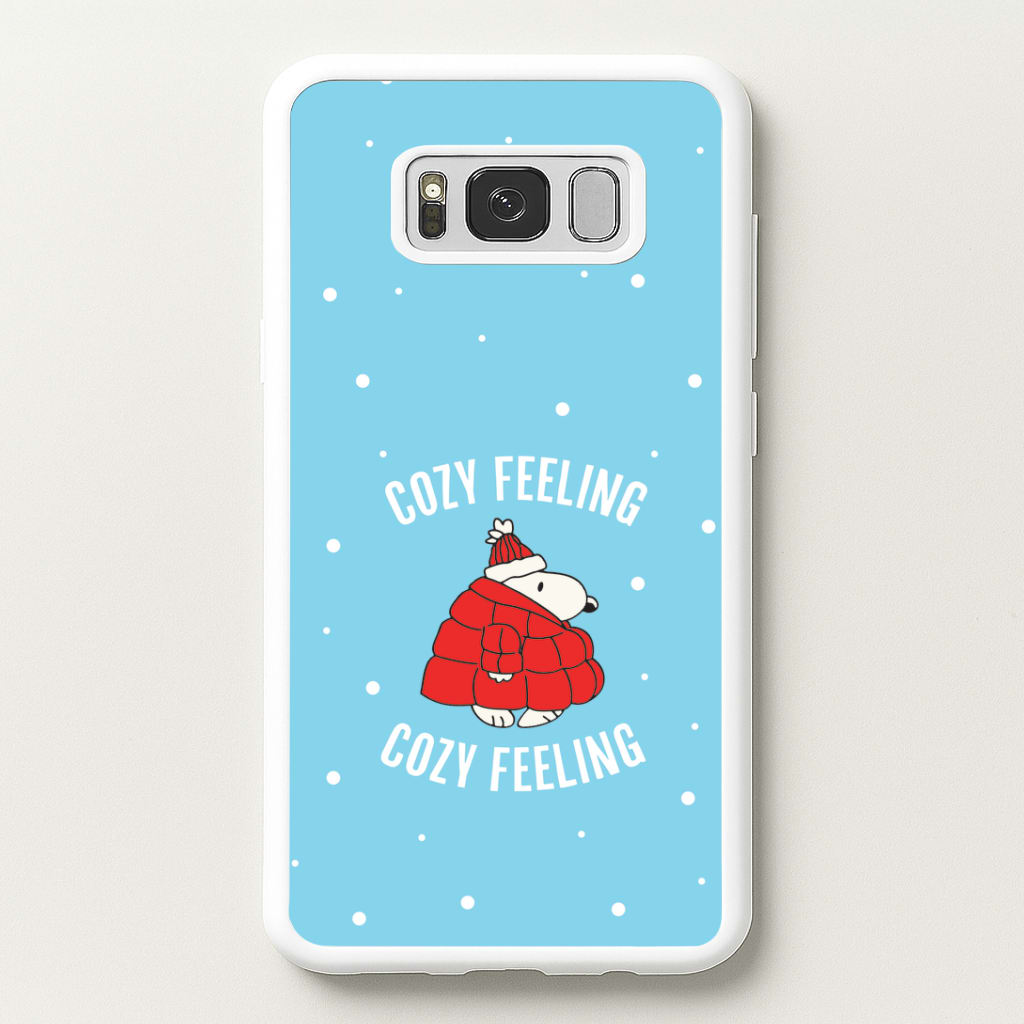 Cozy Feeling Cartoon Beagle Puffer Jacket Galaxy S8 Plus Case
