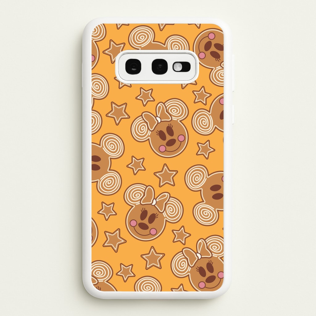 Cartoon Mouse Gingerbread Pattern Galaxy S10e Case