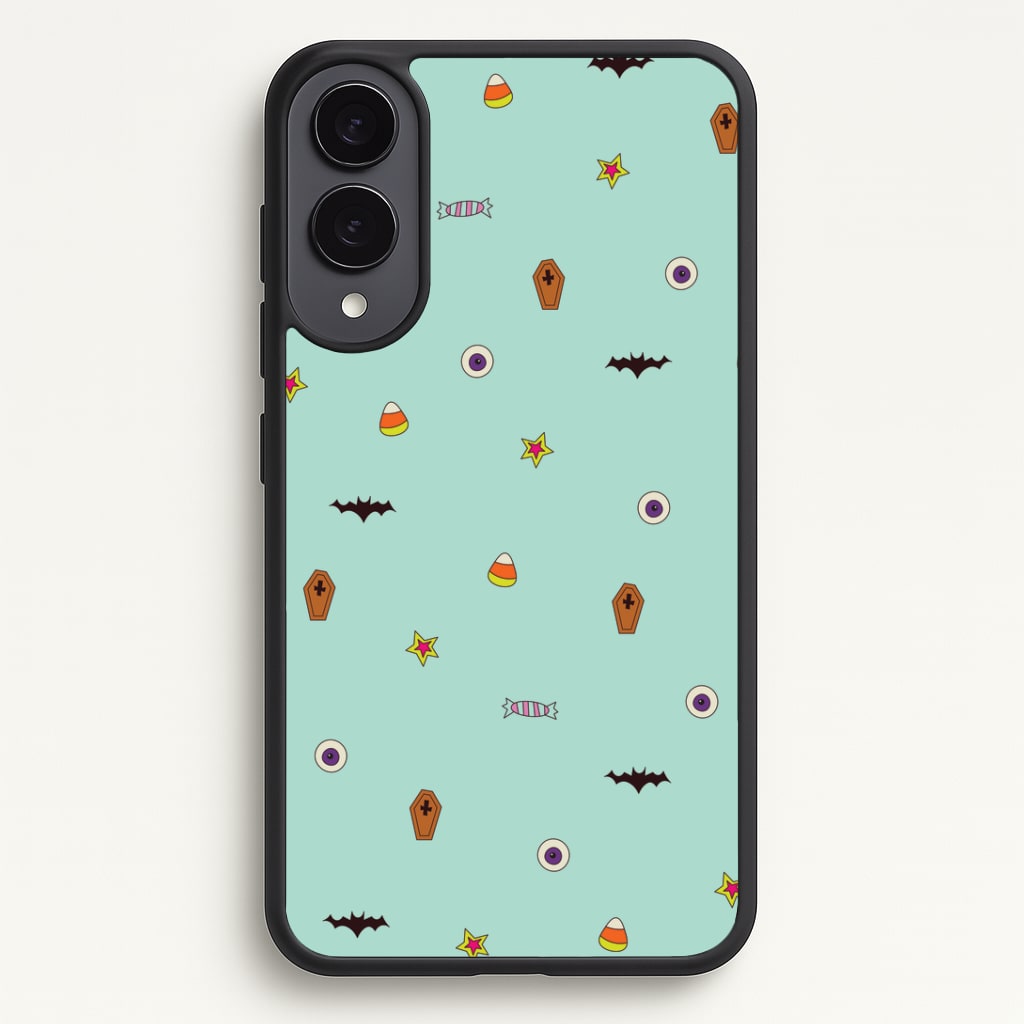 Minature Halloween Cartoons Pattern Galaxy S25 Edge Case