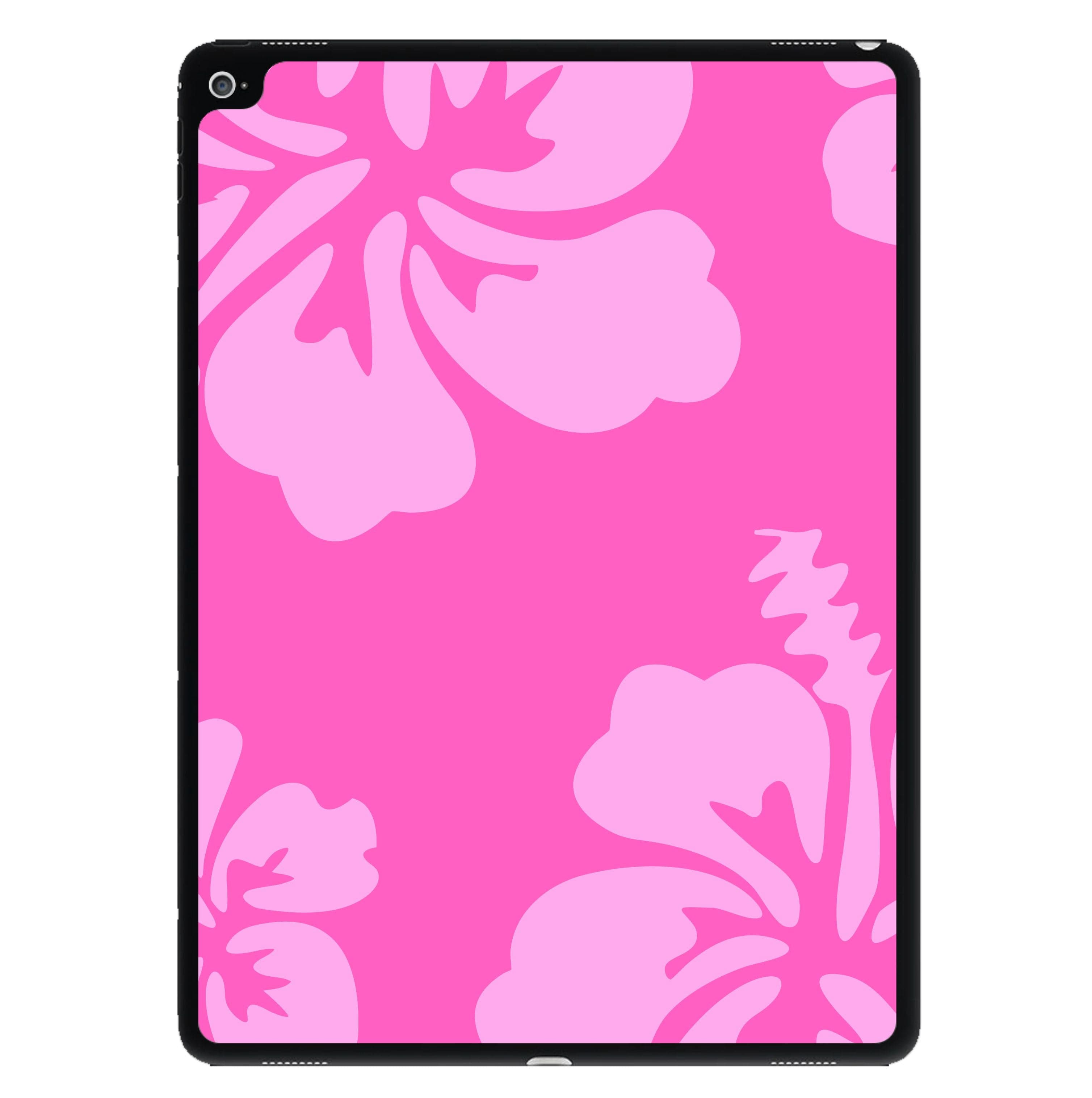 Pink Hawaiian Flowers Pattern iPad Case