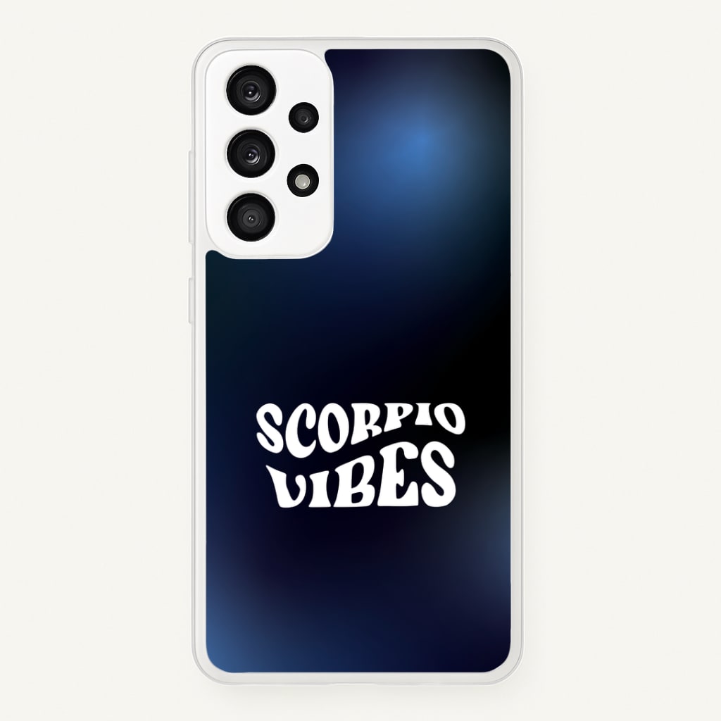 Scorpio Vibes Gradient Zodiac Galaxy A33 Case