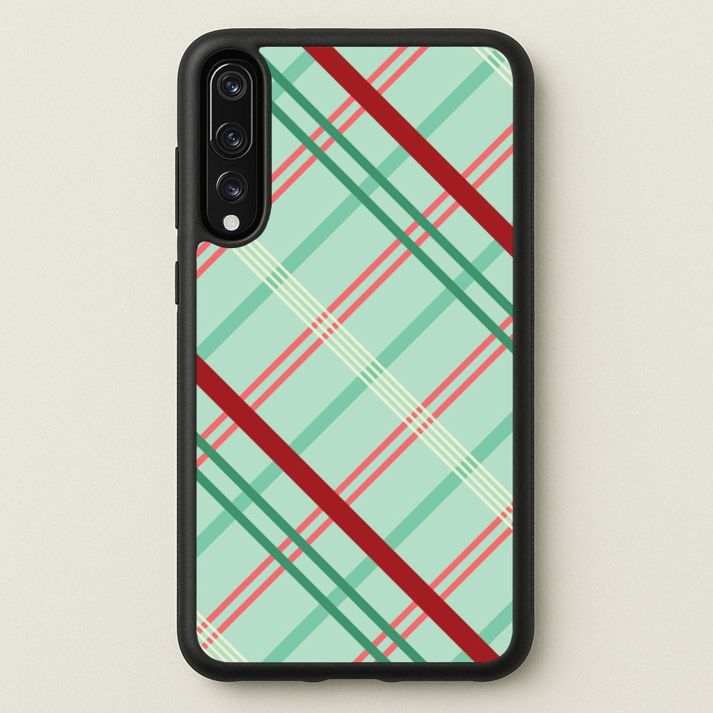 Pastel Tartan Christmas Pattern Huawei P20 Pro Case