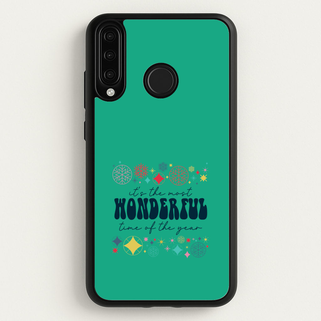 The Most Wonderful Time Of The Year Geometric Huawei P30 Lite Case