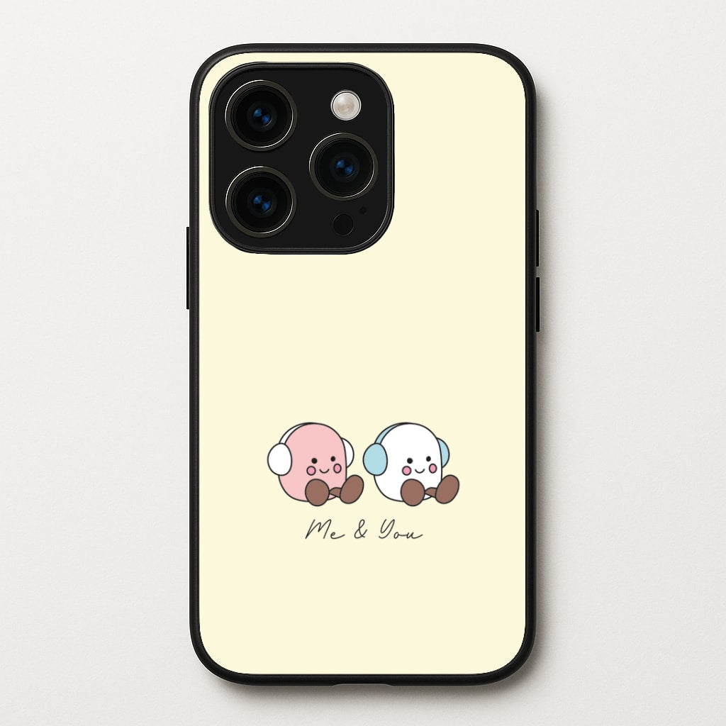 Cute Christmas Marshmellow Plushies iPhone 14 Pro Max Case