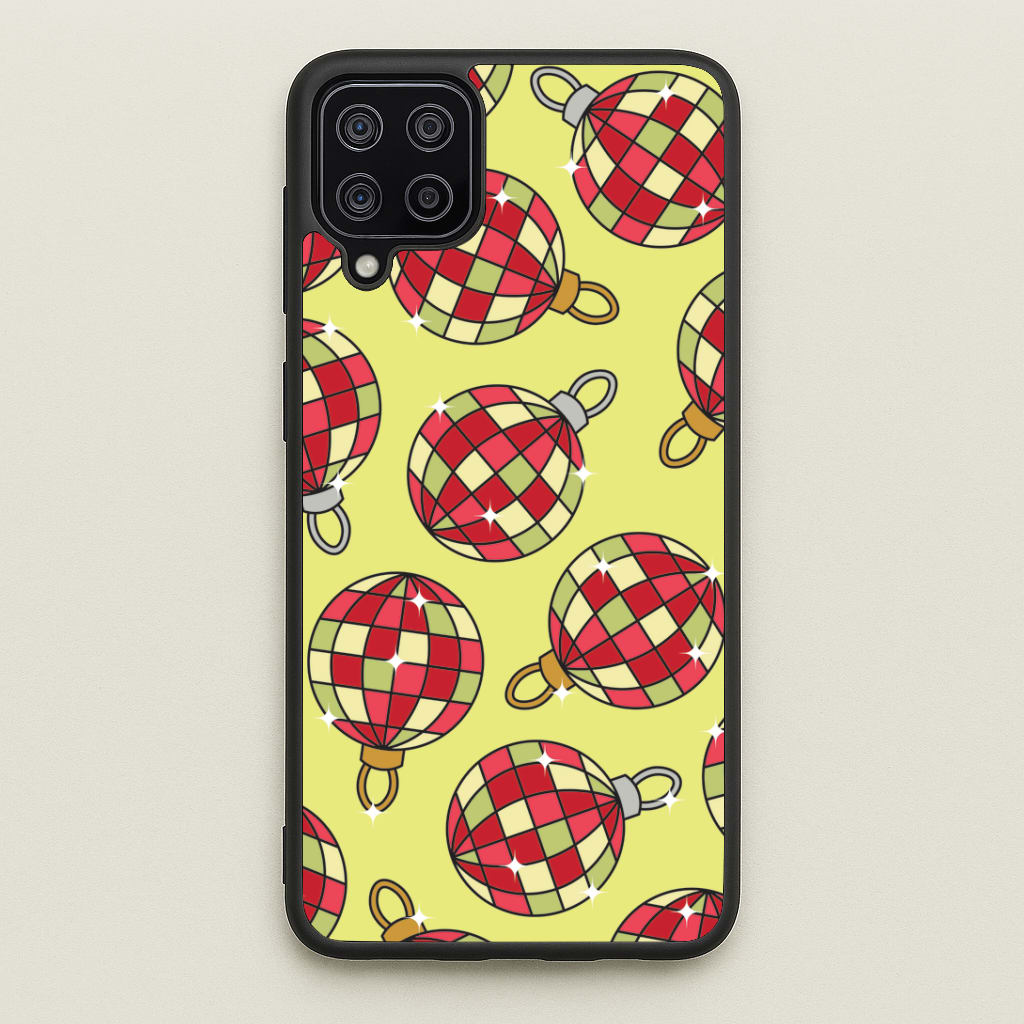 Disco Baubles Pattern Galaxy A12 Case