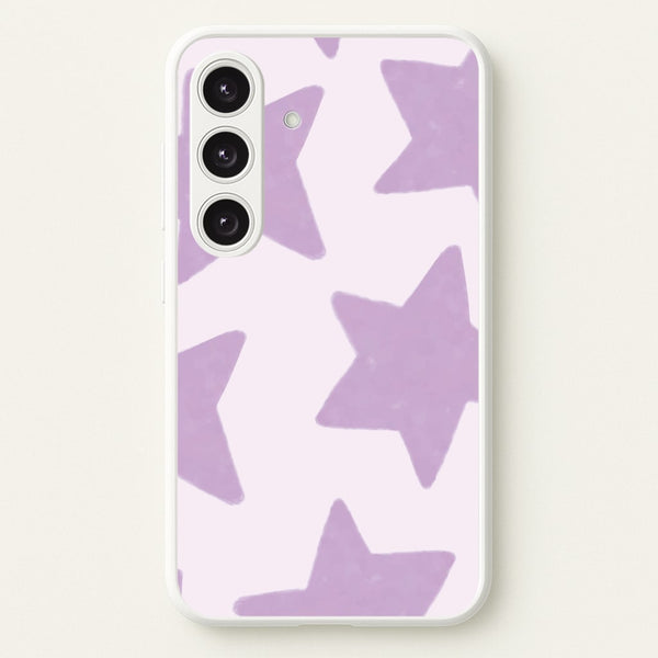 Lilac Stars Galaxy S25 Case