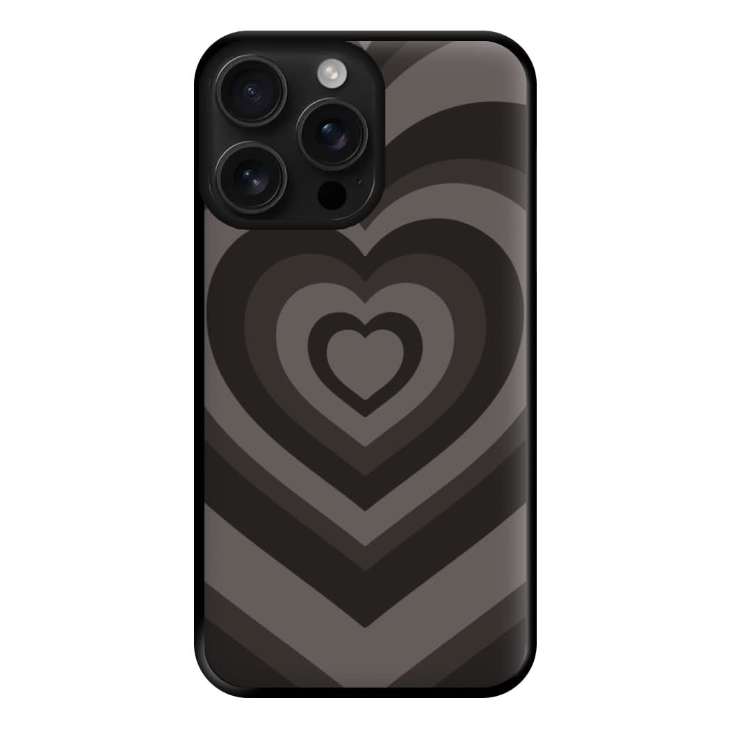 Abstract Black Heart Phone Case for Apple iPhone, Samsung Galaxy, Huawei and Google Pixel