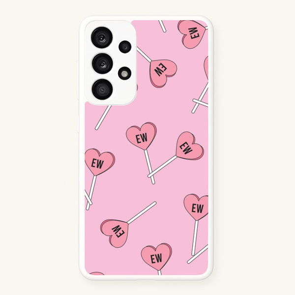 Ew Love Heart Lolipops Pattern Galaxy A33 Case