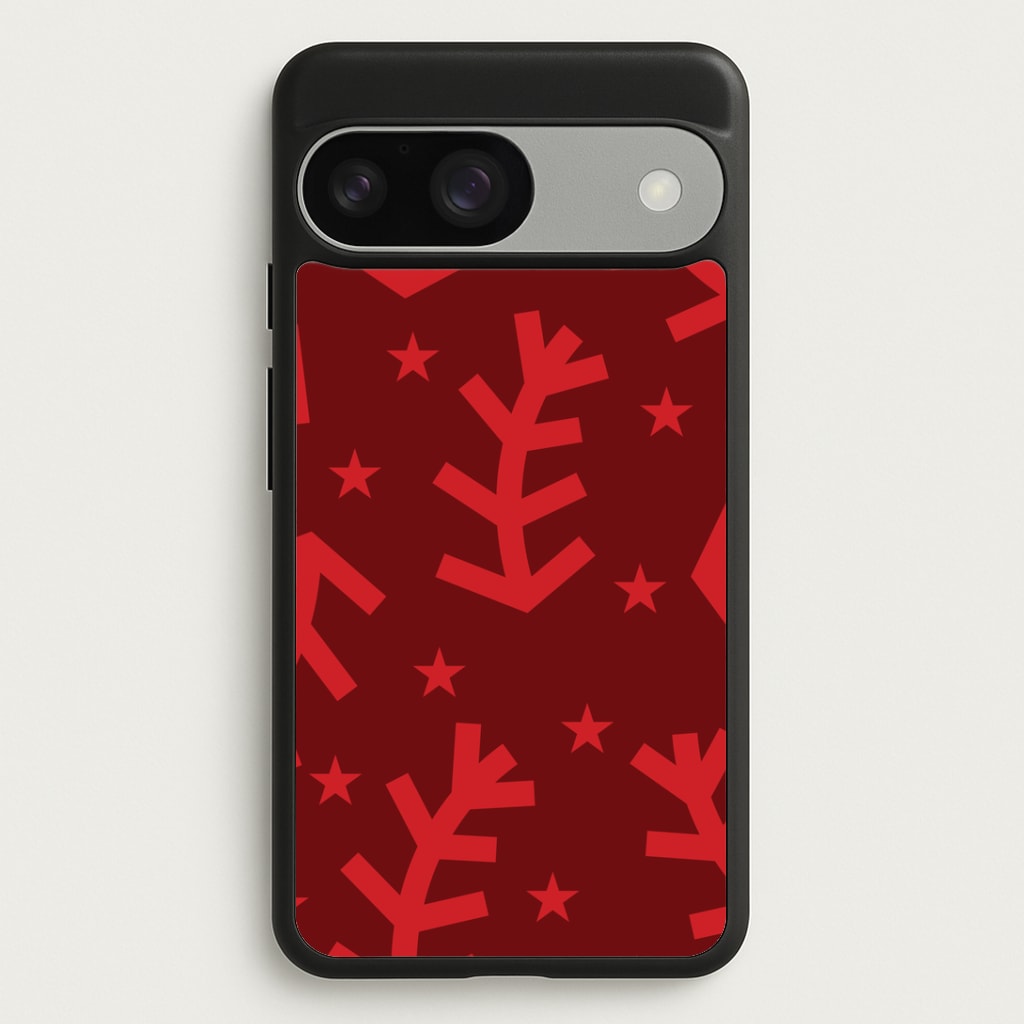 Abstract Ferns And Snowflakes Pattern Google Pixel 9 / 9 Pro Case