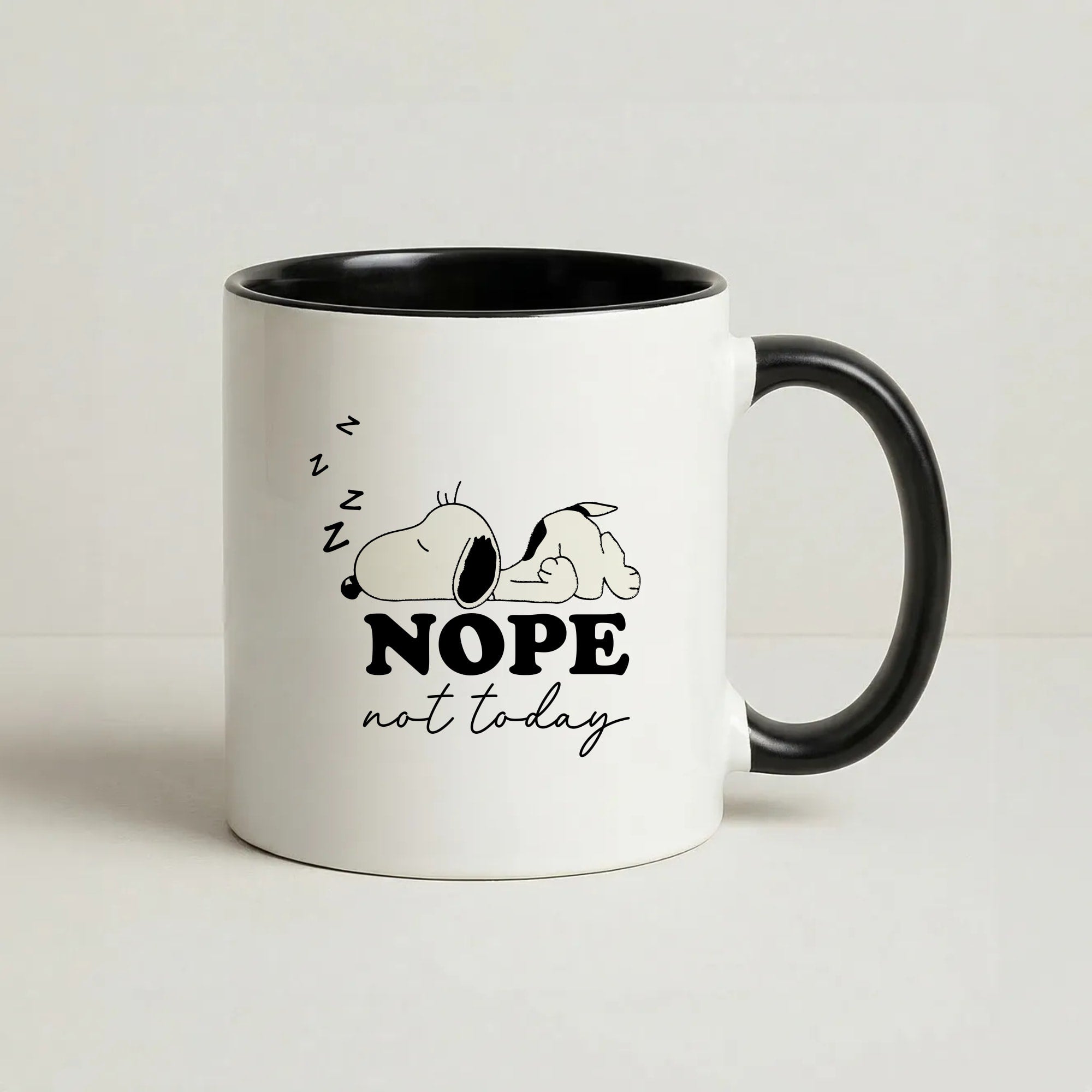 Nope, Not Today Coffee Black Mug