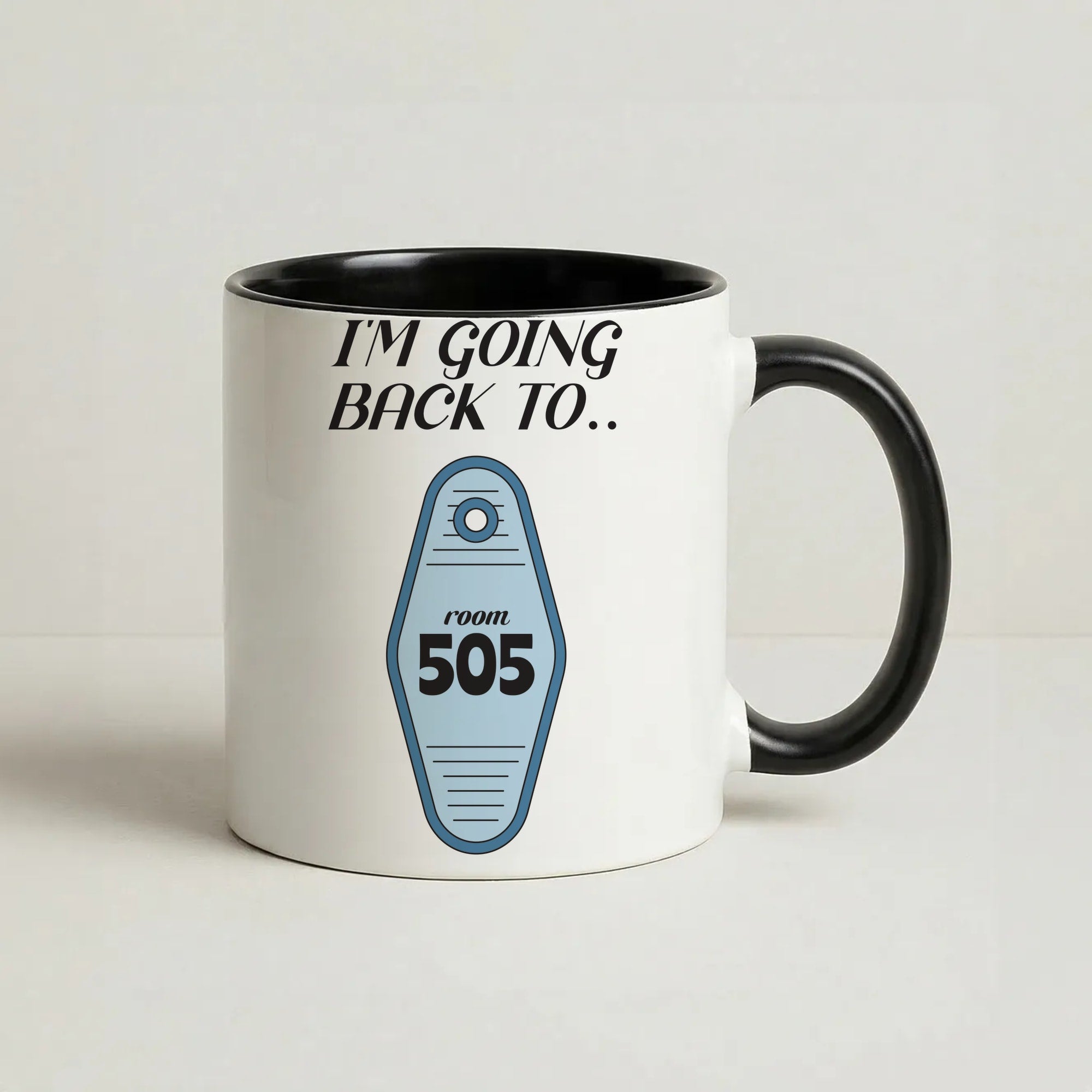 I'm Going Back To 505 Keyring Coffee Black Mug