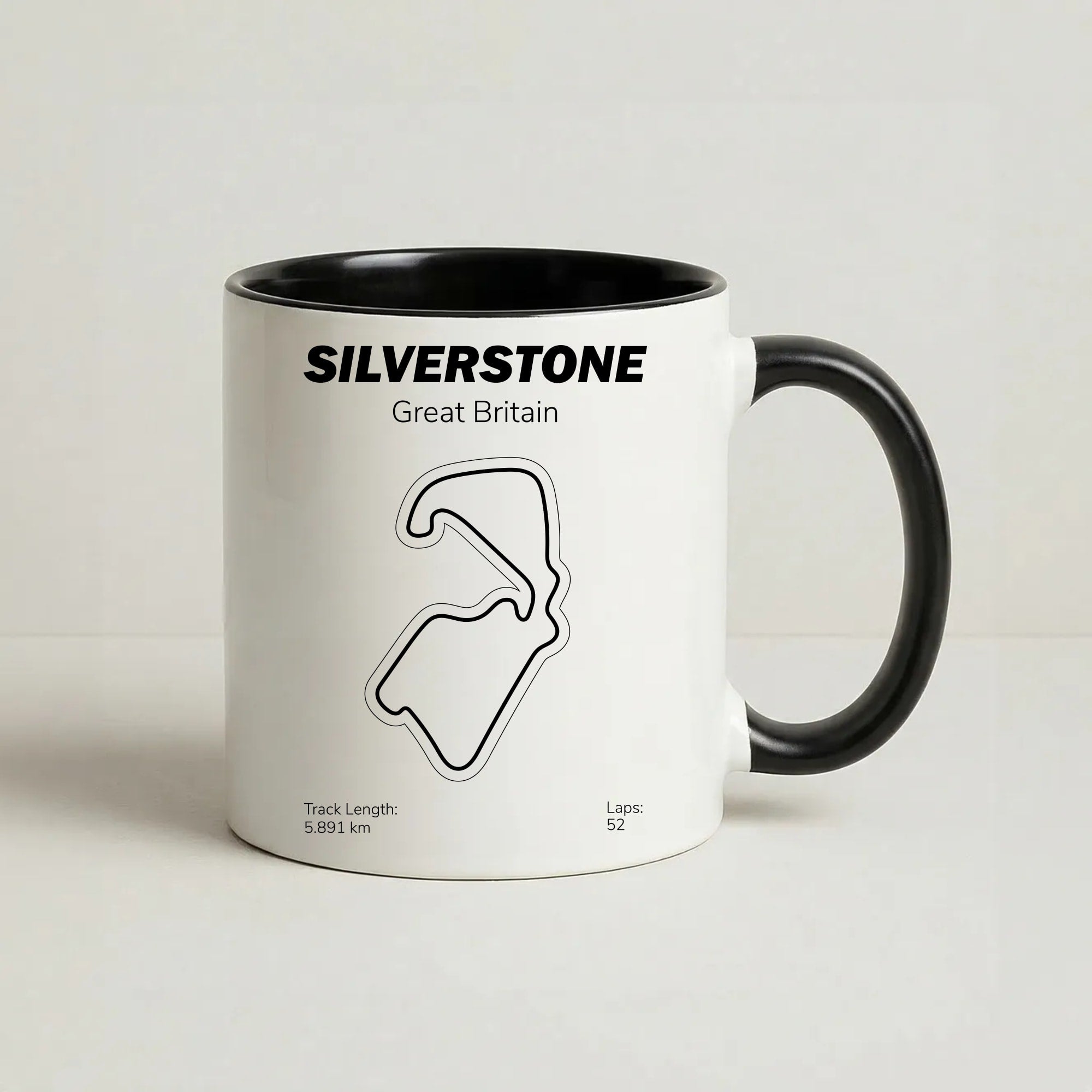 Silverstone Circuit Coffee Black Mug