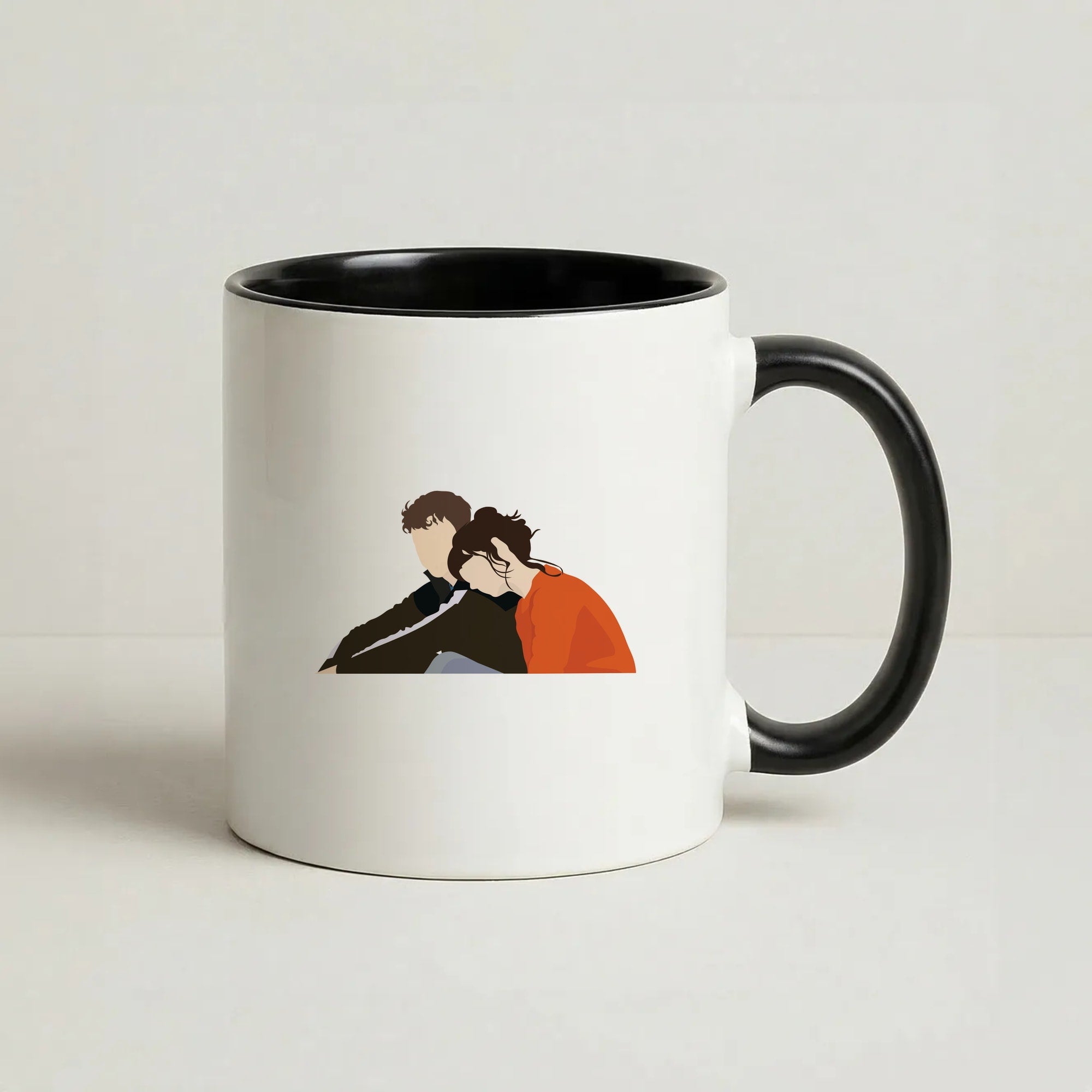 Marianne Resting On Connell Coffee Black Mug