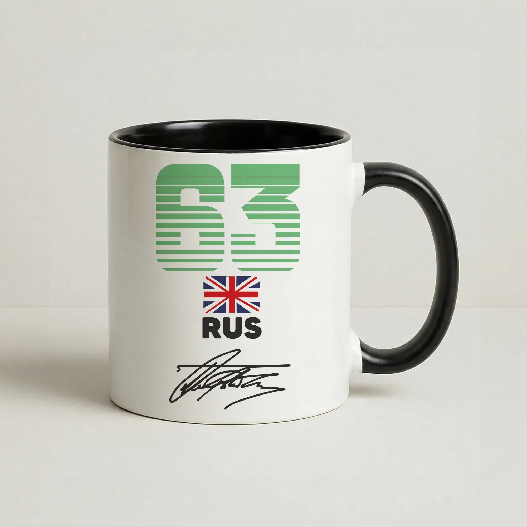 George Russel - F1 Coffee Black Mug