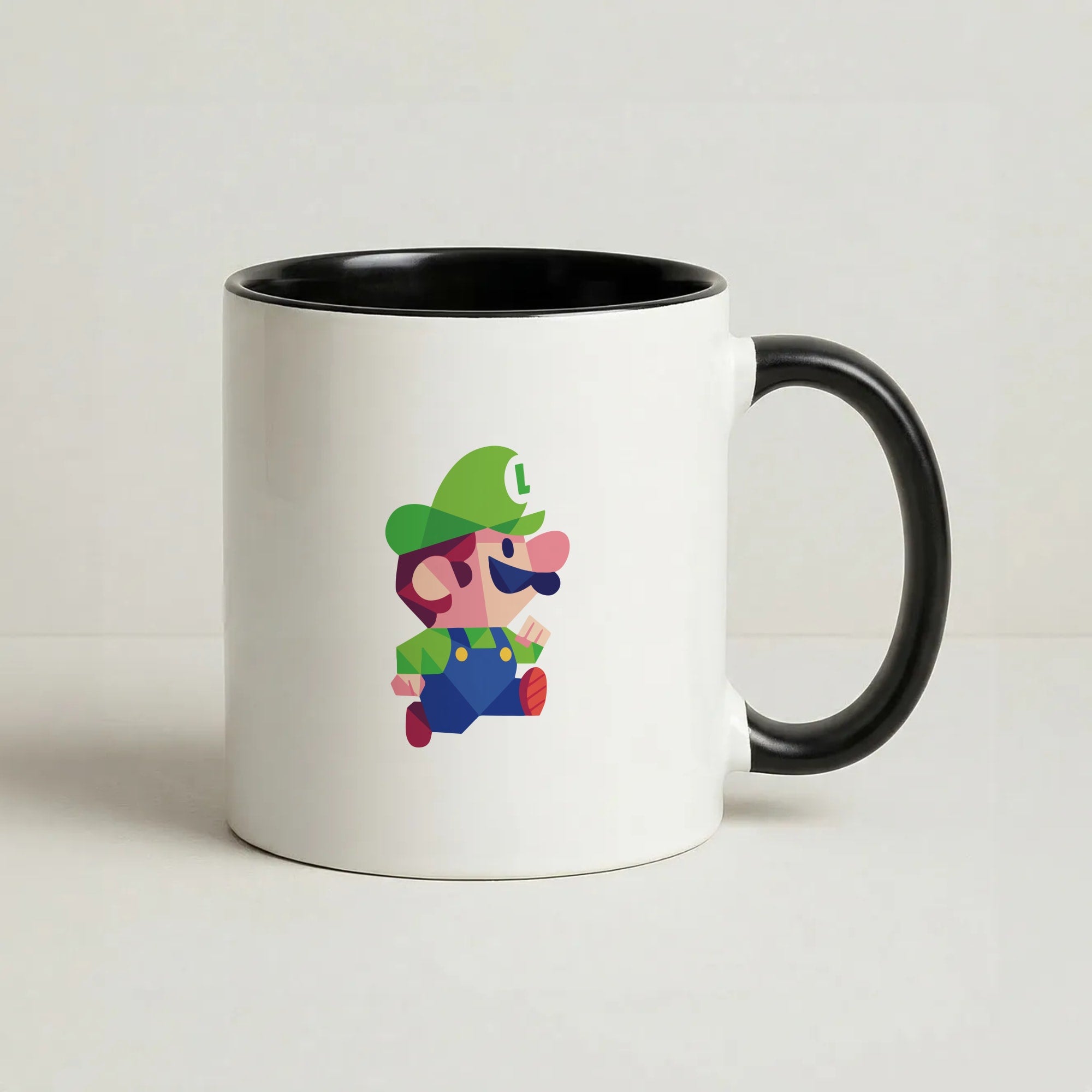 Running Luigi - Mario Coffee Black Mug