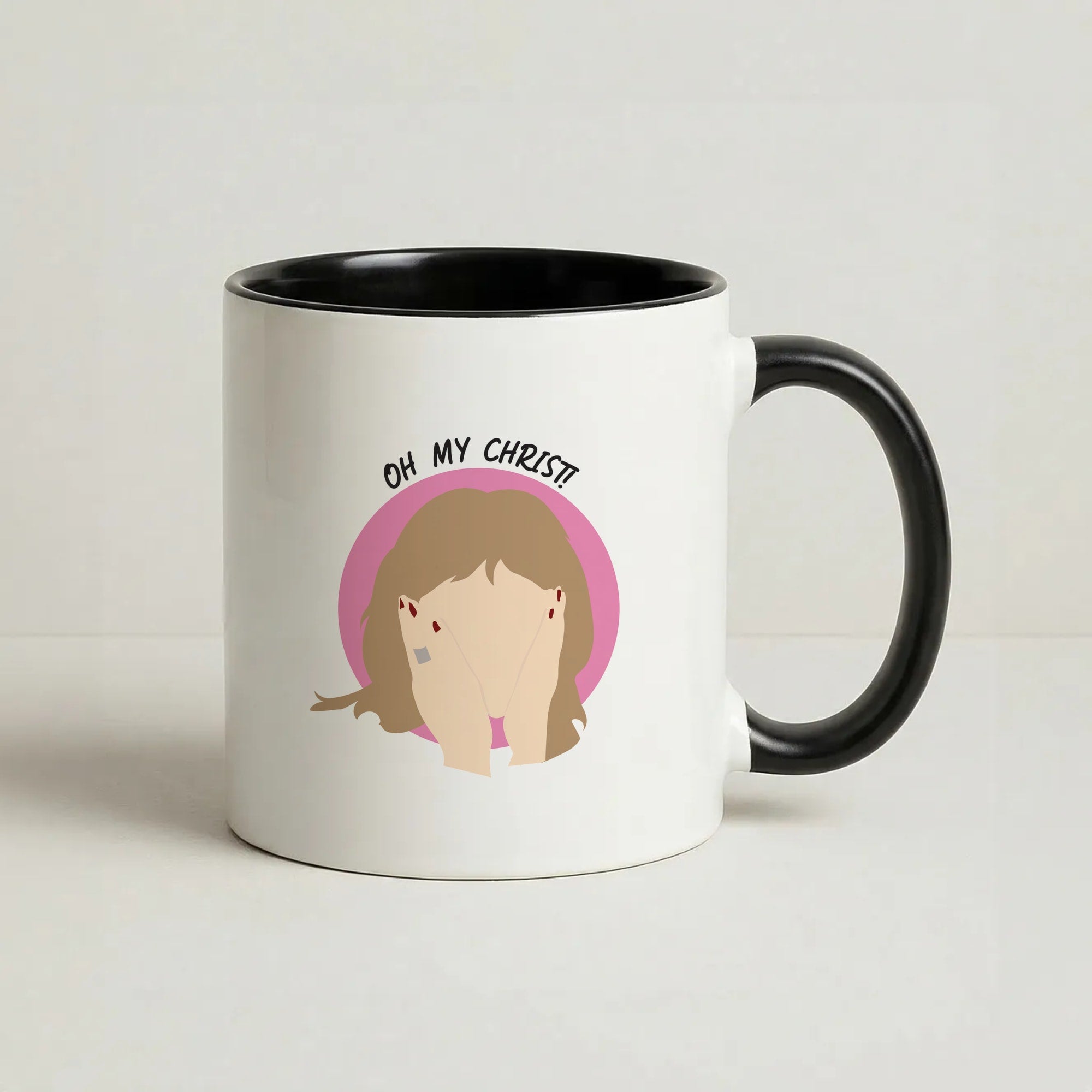 Oh My Christ! Coffee Black Mug