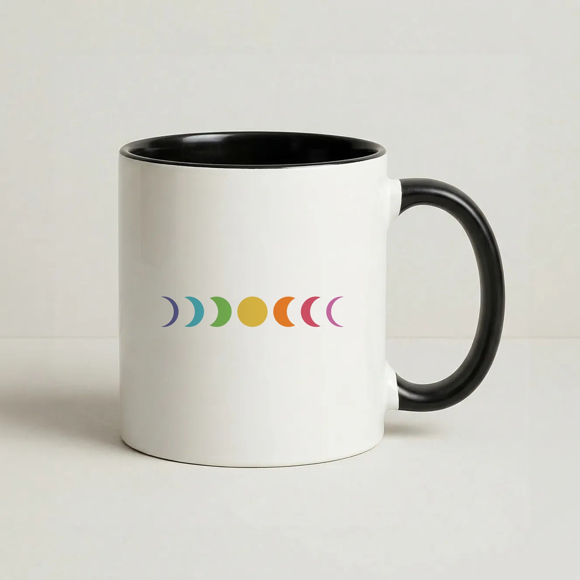 Band Moon Cycle Coffee Black Mug