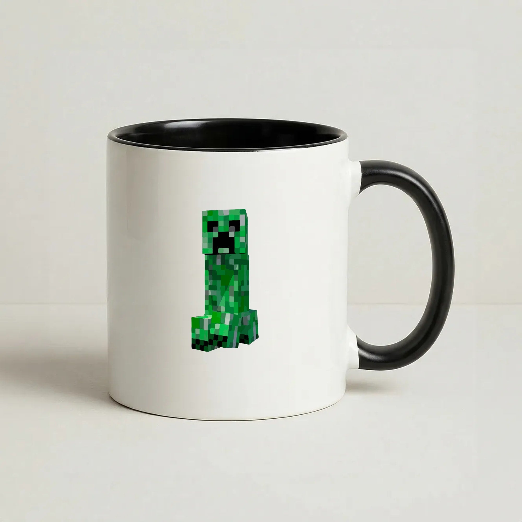 Mining Creeper Coffee Black Mug