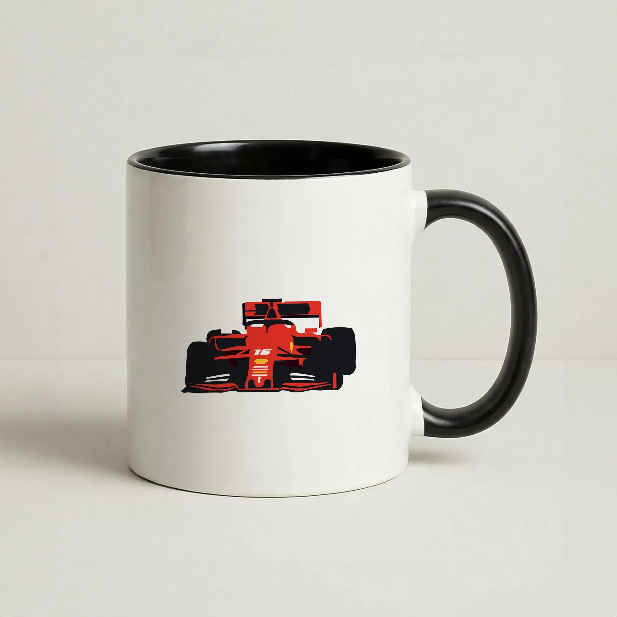 F1 Car Coffee Black Mug