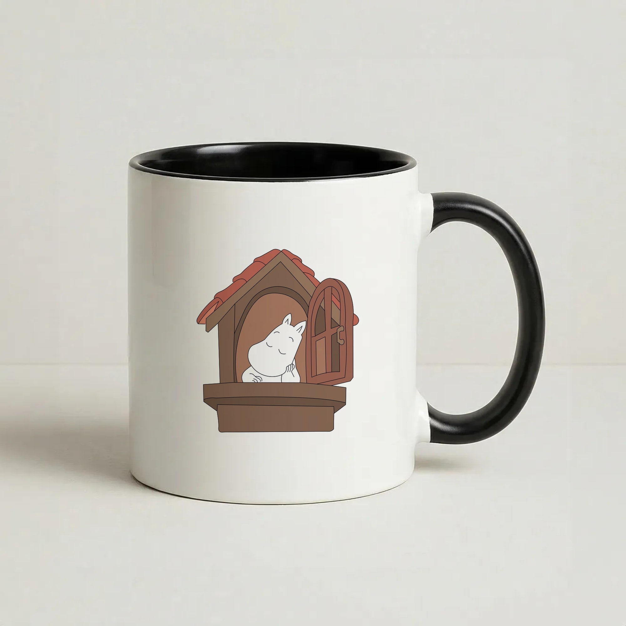 The Window Coffee Black Mug
