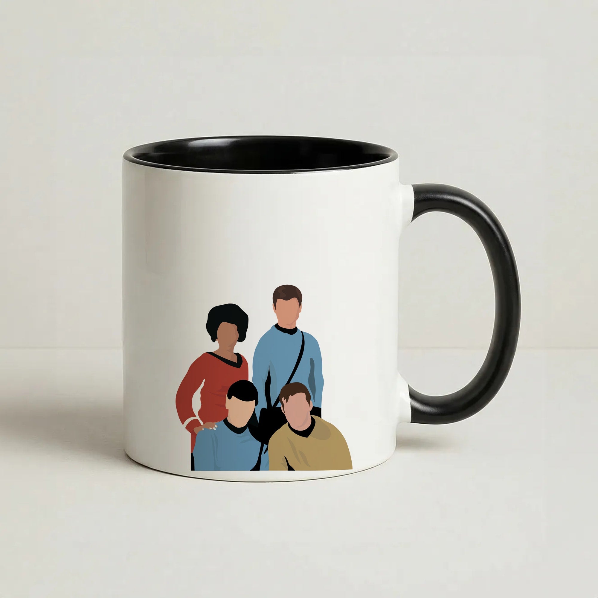 Characters Coffee Black Mug