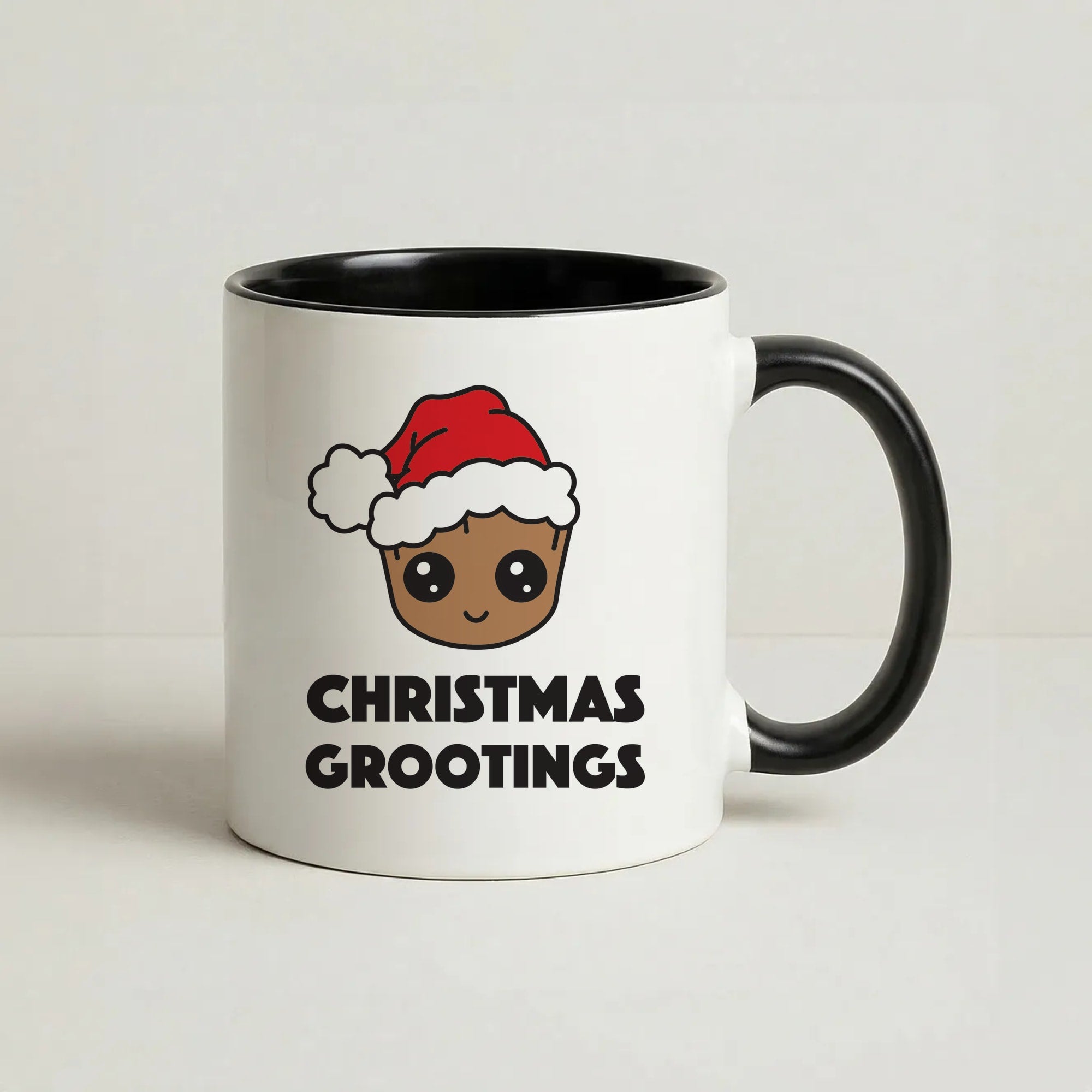 Christmas Grootings Coffee Black Mug