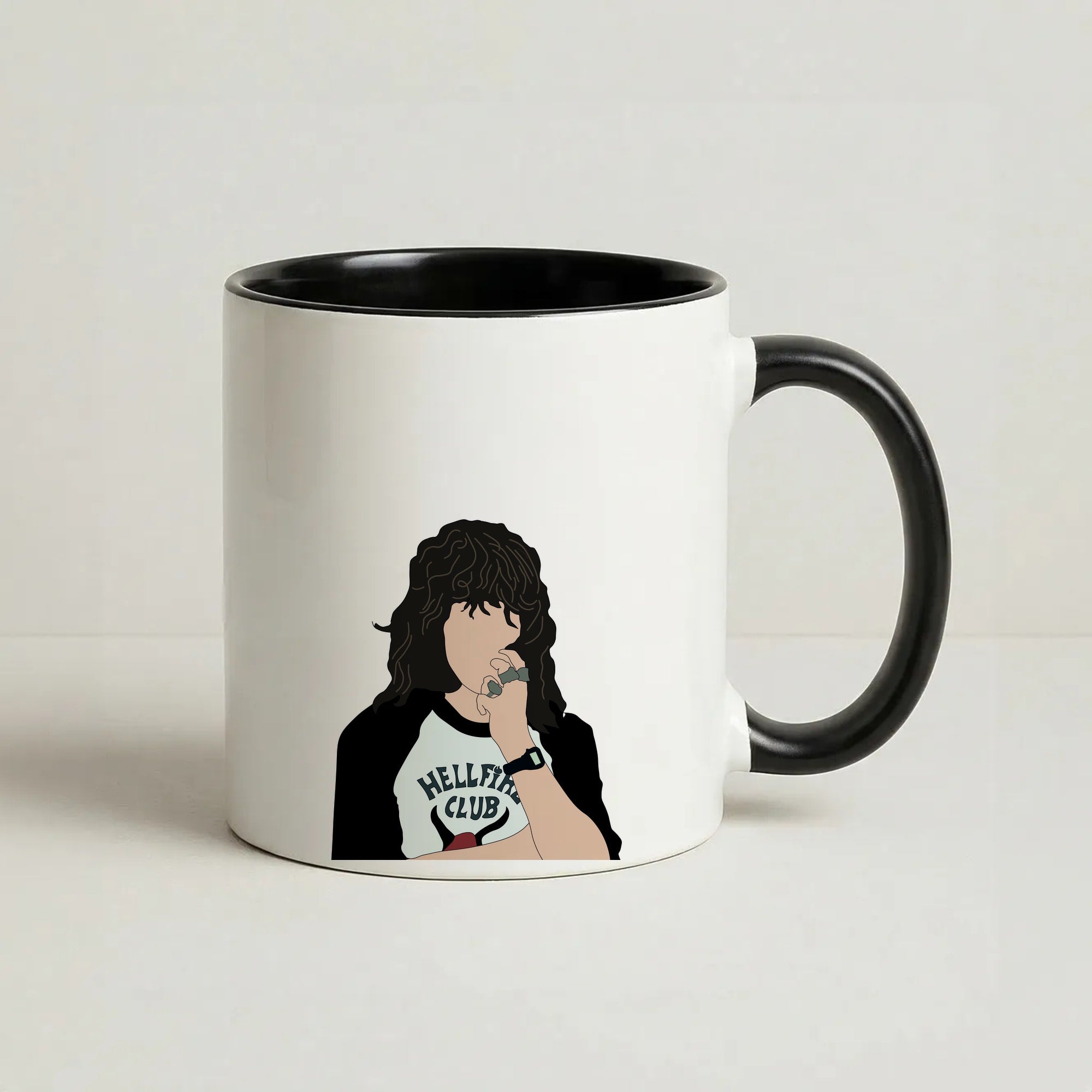 Eddie Munson Hellfire Coffee Black Mug