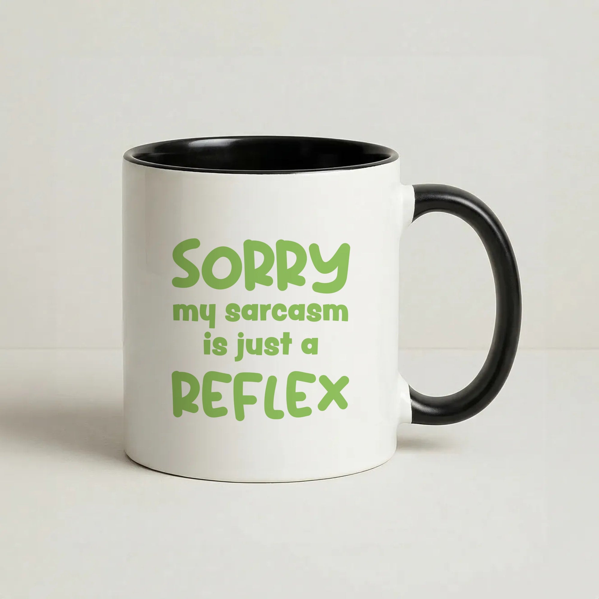 Sorry My Sarcasm Coffee Black Mug