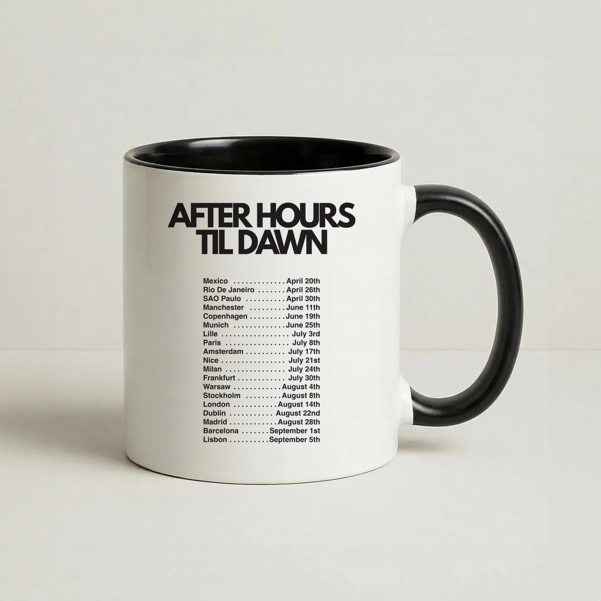 2026 Tour AHTD Coffee Black Mug
